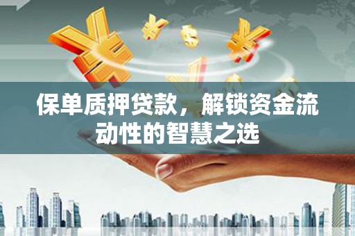 合江保单质押贷款，解锁资金流动性的智慧之选
