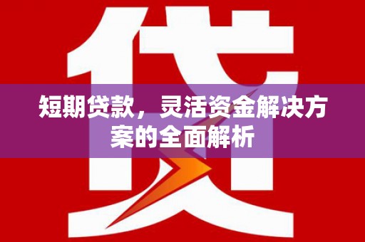 合江短期贷款，灵活资金解决方案的全面解析