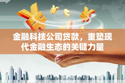 合江金融科技公司贷款，重塑现代金融生态的关键力量
